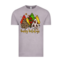 Happy Holidays With Christmas Tree Vintage Tee | Teevron