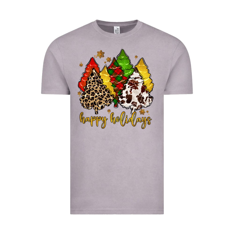 Happy Holidays With Christmas Tree Vintage Tee by MaliasSmallBusiness | Teevron
