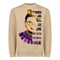 Mushroom RBG Ruth Bader Ginsburg Women Belong In All Places Heavyweight Sweatshirt - Bettercallsaul