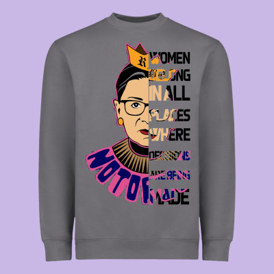 Rbg Ruth Bader Ginsburg Women Belong In All Places Heavyweight Sweatshirt Designed By Bettercallsaul