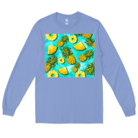 Colony Blue blue pineapple Long Sleeve Tee - BarkalooDesign