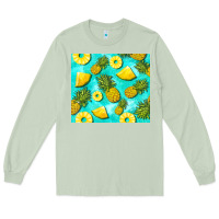 Matcha blue pineapple Long Sleeve Tee - BarkalooDesign