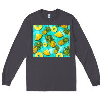 Smoke blue pineapple Long Sleeve Tee - BarkalooDesign