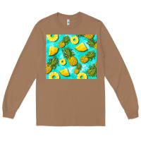 Toasted Coconut blue pineapple Long Sleeve Tee - BarkalooDesign
