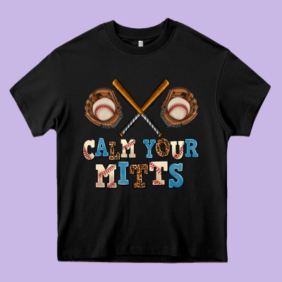 Calm Your Mitts Heavy Core Tee Designed By Adodesignshop