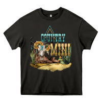 Asphalt country mini Heavy Core Tee - NancyCooperArtShop