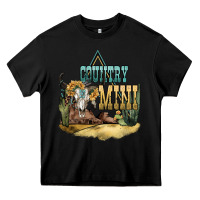 Black country mini Heavy Core Tee - NancyCooperArtShop
