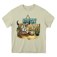 Mossy country mini Heavy Core Tee - NancyCooperArtShop