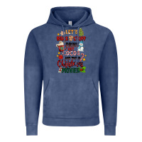Vintage Denim let's bake stuff drink hot cocoa and watch christm Vintage Hoodie - MaliasSmallBusiness