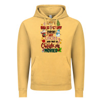 Vintage Mustard let's bake stuff drink hot cocoa and watch christm Vintage Hoodie - MaliasSmallBusiness