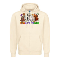 Sandshell spooky vibes sports ghosts Zipper Hoodie - CowGirlArtShop