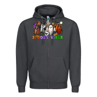 Smoke spooky vibes sports ghosts Zipper Hoodie - CowGirlArtShop
