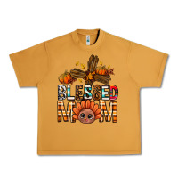 Peanut Butter Western Blessed Mom With Cross Urban Heavy Tee - BundleAndBundleShop