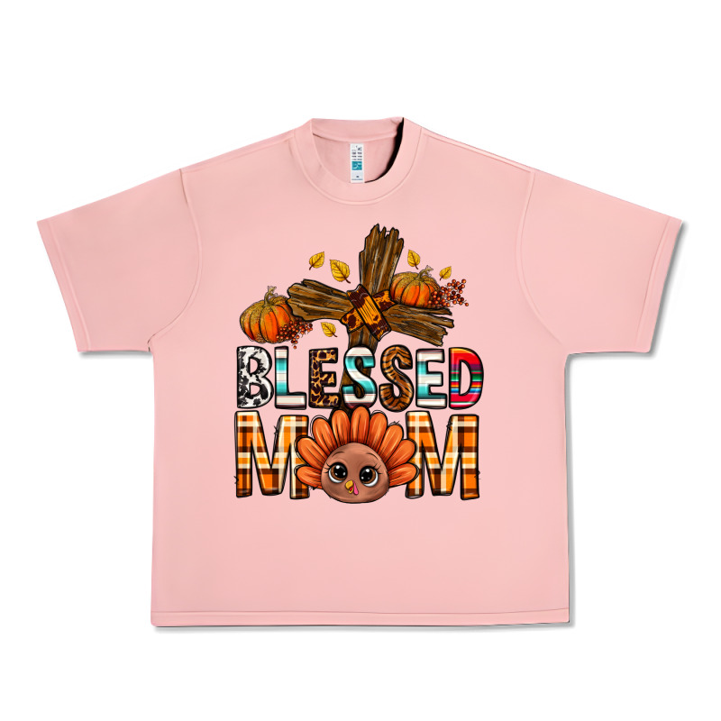 Western Blessed Mom With Cross Urban Heavy Tee by BundleAndBundleShop | Teevron