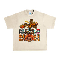 Sandshell Western Blessed Mom With Cross Urban Heavy Tee - BundleAndBundleShop