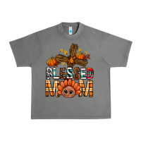 Tornado Western Blessed Mom With Cross Urban Heavy Tee - BundleAndBundleShop