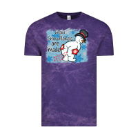Cloud Purple how snowflakes are made winter christmas Vintage Tee - MaliasSmallBusiness