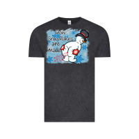 Vintage Black how snowflakes are made winter christmas Vintage Tee - MaliasSmallBusiness