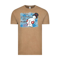 Vintage Coffee how snowflakes are made winter christmas Vintage Tee - MaliasSmallBusiness
