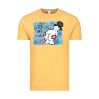 Vintage Mustard how snowflakes are made winter christmas Vintage Tee - MaliasSmallBusiness
