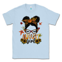 Dusty Blue august girl Classic Tee - SublimationCraftShop