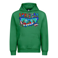 Emerald American babe Urban Hoodie - CowhideDigitalArt