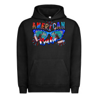 Pigment Black American babe Urban Hoodie - CowhideDigitalArt