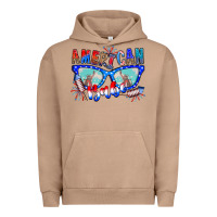Pigment Burro American babe Urban Hoodie - CowhideDigitalArt