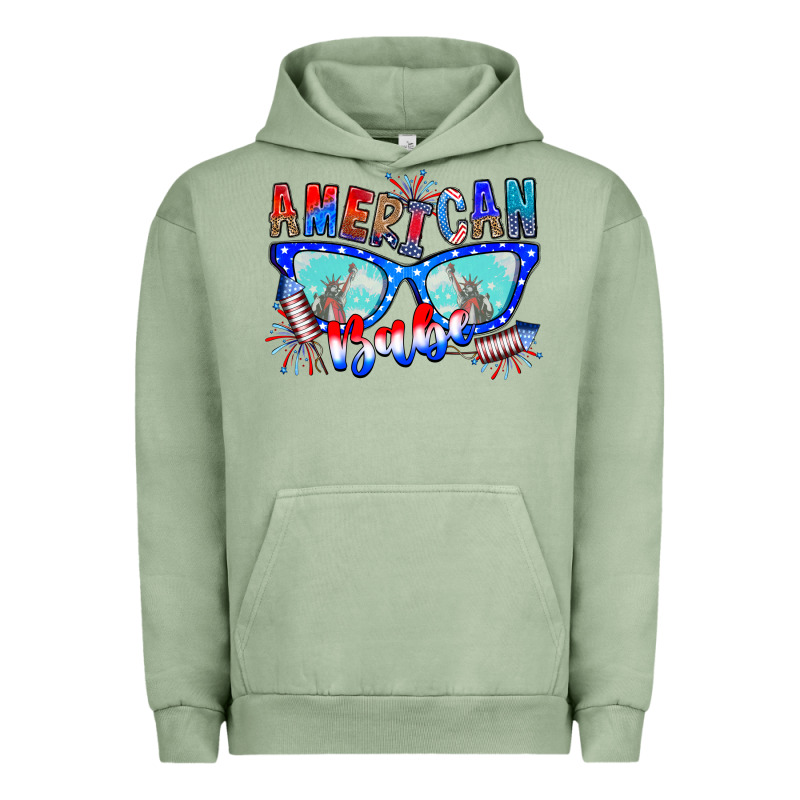 American Babe Urban Hoodie by CowhideDigitalArt | Teevron