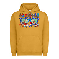 Pigment Peanut Butter American babe Urban Hoodie - CowhideDigitalArt