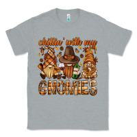 Heather Grey chilling with my gnomies bbs Classic Tee - BundleAndBundleShop