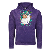 Cloud Purple Western Santa Christmas Vintage Hoodie - NancyCooperArtShop