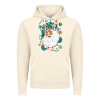 Vintage Artic Western Santa Christmas Vintage Hoodie - NancyCooperArtShop