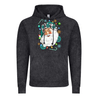 Vintage Black Western Santa Christmas Vintage Hoodie - NancyCooperArtShop