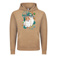Vintage Coffee Western Santa Christmas Vintage Hoodie - NancyCooperArtShop