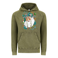 Western Santa Christmas Vintage Hoodie | Teevron
