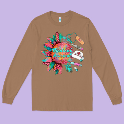 Western  Medical Assistant  Medical Instruments Long Sleeve Tee Designed By Barkaloodesign