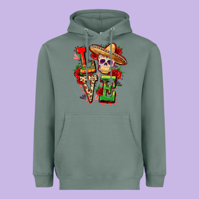 Cinco De Mayo Love Heavyweight Hoodie Designed By Fadigitalartstudio