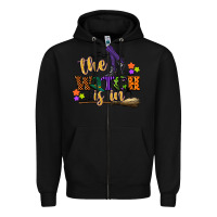 Black the witch is in Zipper Hoodie - CowGirlArtShop