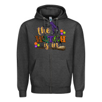 Charcoal Heather the witch is in Zipper Hoodie - CowGirlArtShop