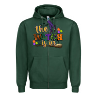 Sports Green the witch is in Zipper Hoodie - CowGirlArtShop