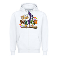 White the witch is in Zipper Hoodie - CowGirlArtShop