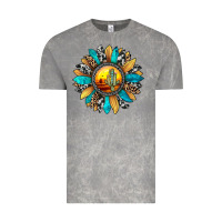 Cloud Rock sunset sunflower Vintage Tee - JahusDesignShop