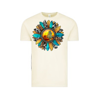 Vintage Arctic sunset sunflower Vintage Tee - JahusDesignShop