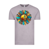 Vintage Zinc sunset sunflower Vintage Tee - JahusDesignShop