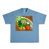 Pebble Blue Coffee Cups St Patricks Day Tumbler Urban Heavy Tee - BundleAndBundleShop