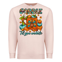 Pale Pink Gobble Til You Wobble Coffee Mug Premium Sweatshirt - FaDigitalArtStudio