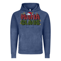 Vintage Denim mama claus Vintage Hoodie - MaliasSmallBusiness