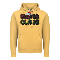 Vintage Mustard mama claus Vintage Hoodie - MaliasSmallBusiness