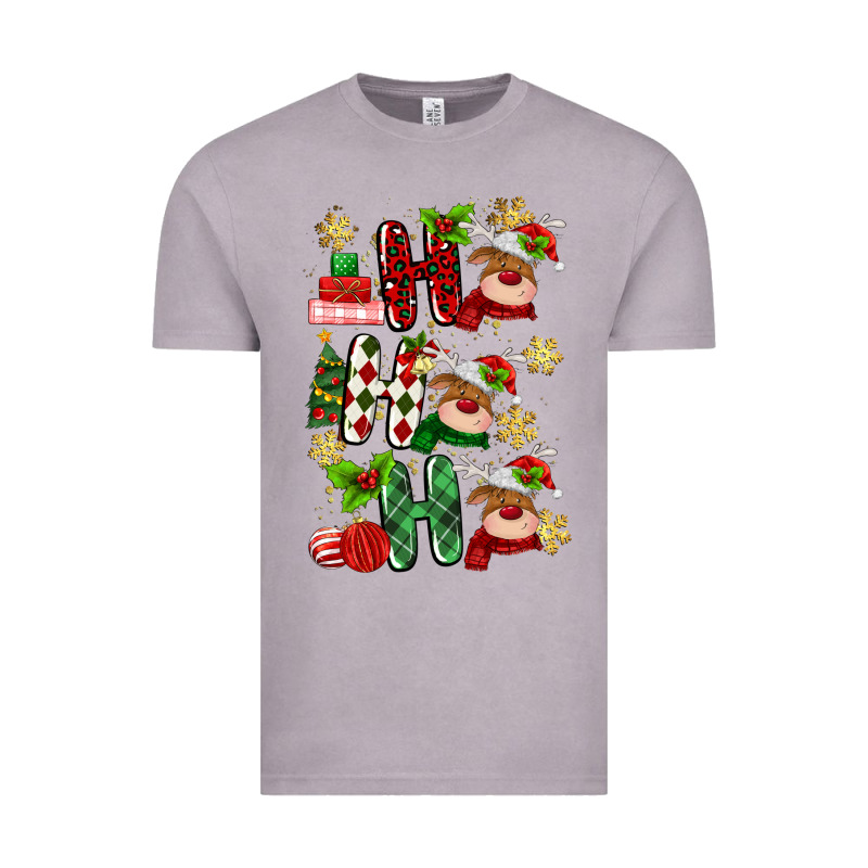 Ho Ho Ho Reindeer Vintage Tee by MaliasSmallBusiness | Teevron